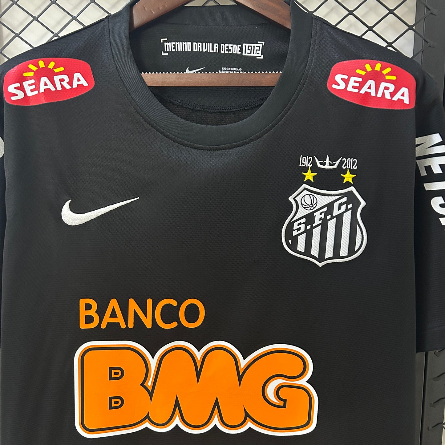12/13 Santos Away Black Jersey (Retro)