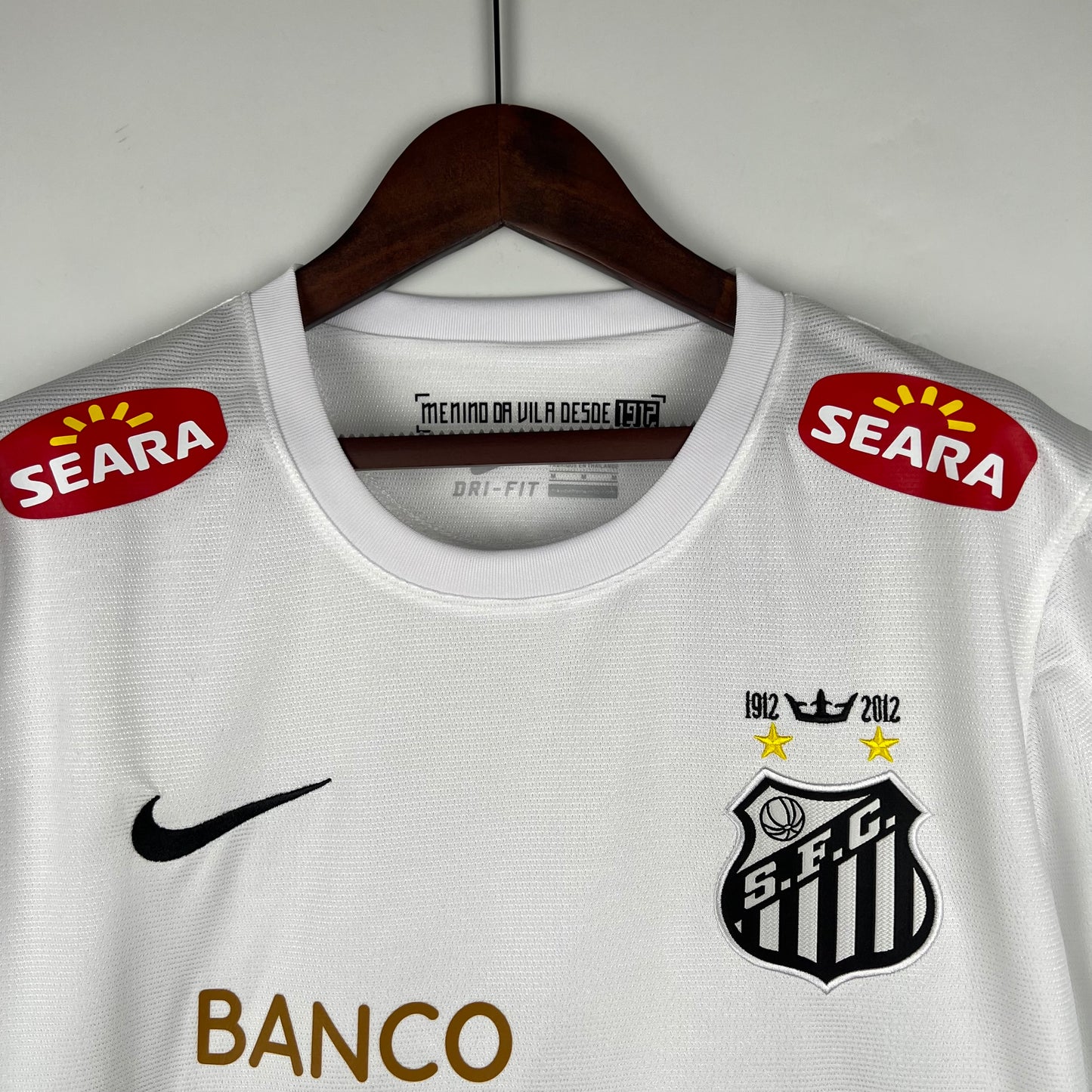 12/13 Santos Home White Jersey Retro