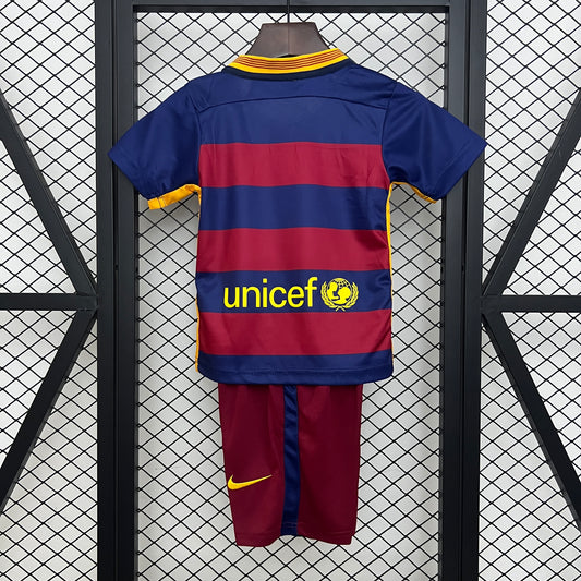 15/16 Barcelona Home Retro Kit Kids Size