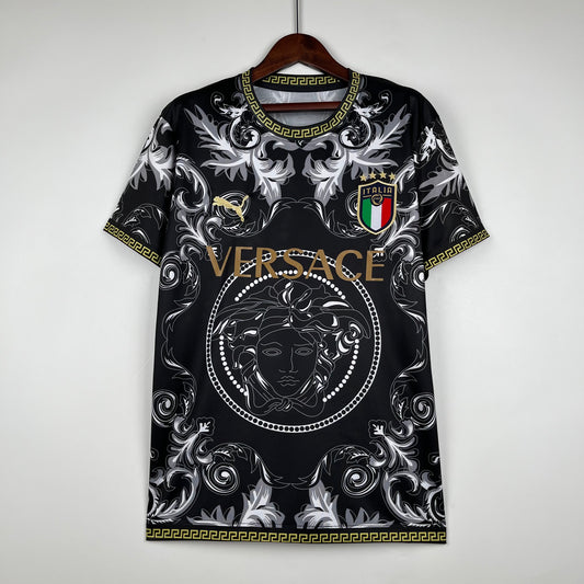 23/24 Italy 'VERSACE' Black LIMITED EDITION Jersey